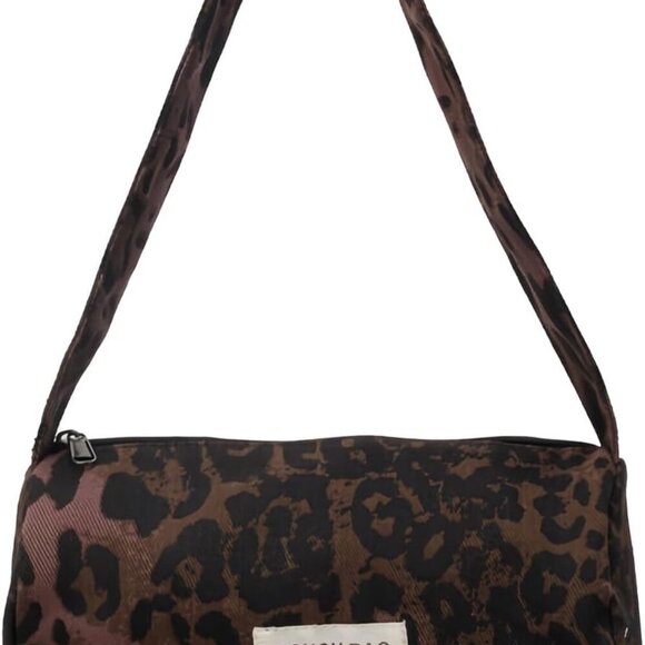 Leopard print bag, jacquard bag, leopard print handbag, leopard print clutch bag - Picture 1 of 6